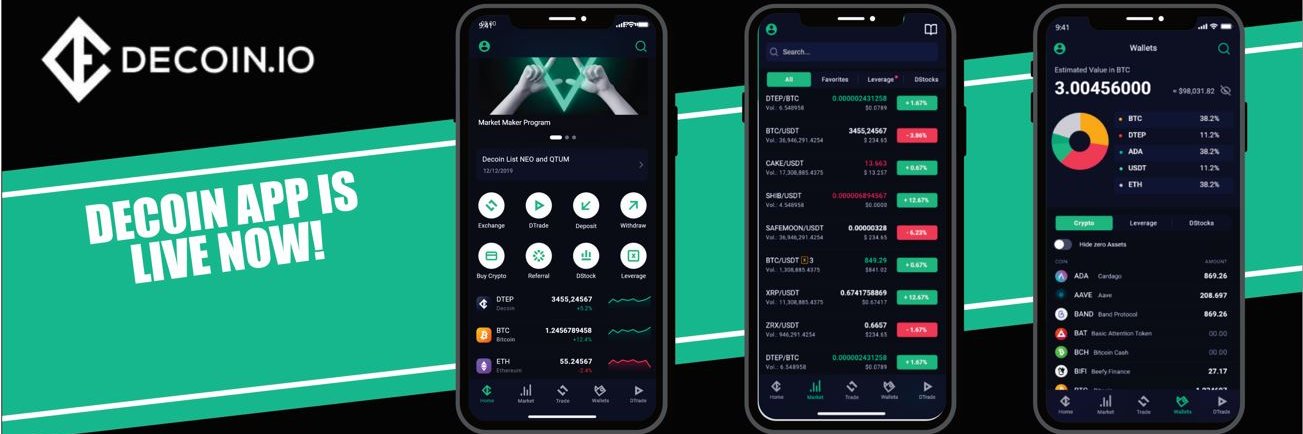 DECOIN Exchange banner