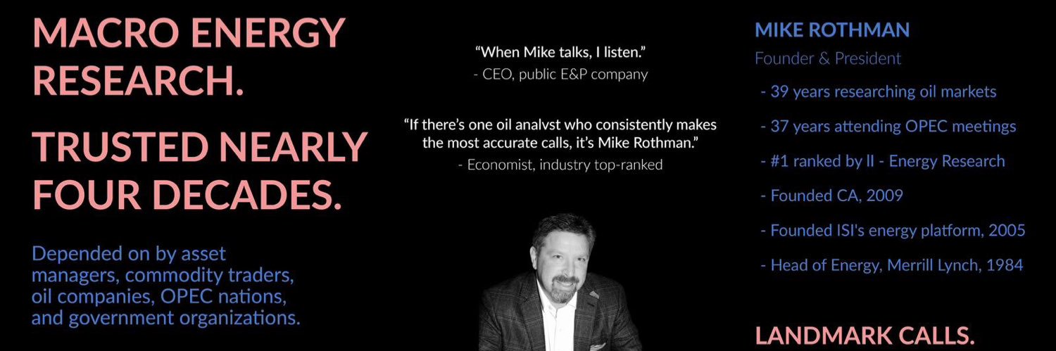 Cornerstone Analytics🛢Macro Oil 🗣 Oliver Parsons banner