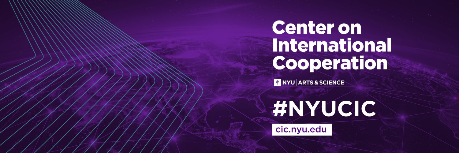 NYU Center on International Cooperation (CIC)'s banner