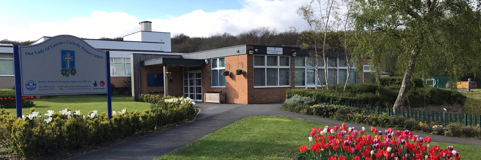 Our Lady of Lourdes banner