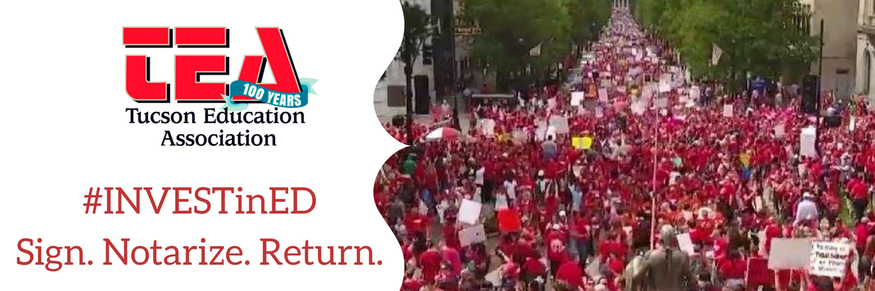 Tucson Education Association banner