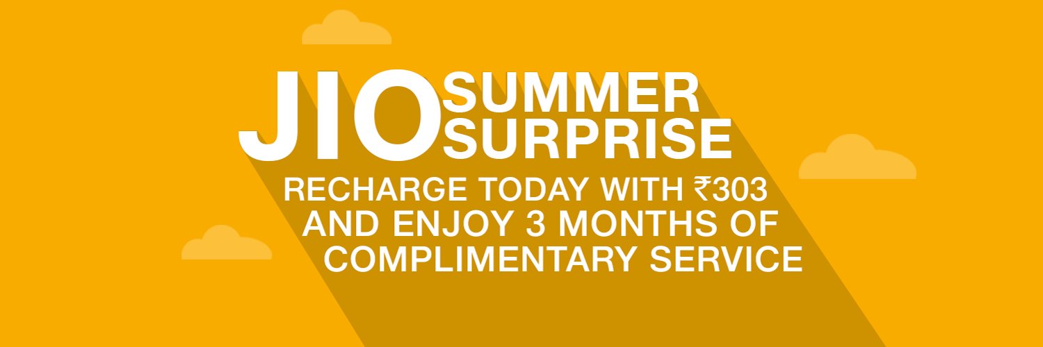 Reliance Jio Summer Surprise