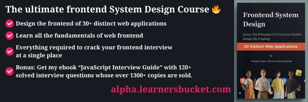 LearnersBucket Profile Banner