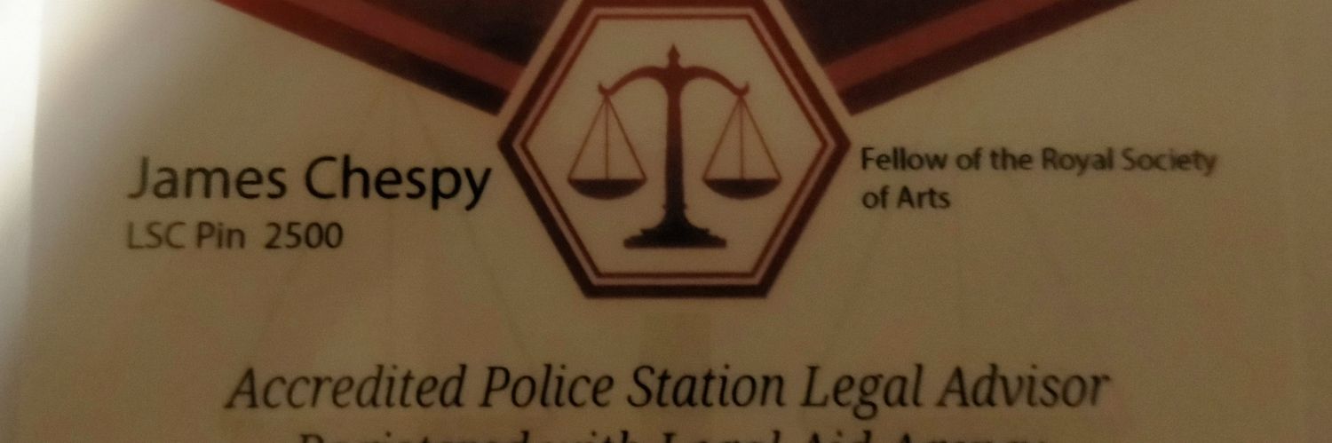 James Chespy FRSA, Once a Cop, always for Jesus banner