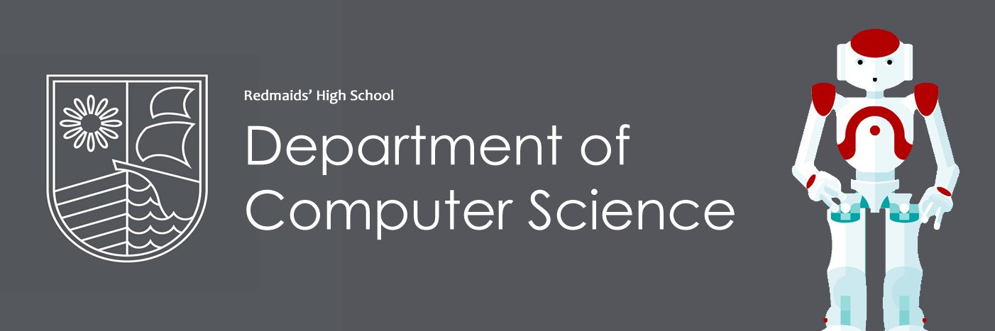 Redmaids' High Computer Science banner