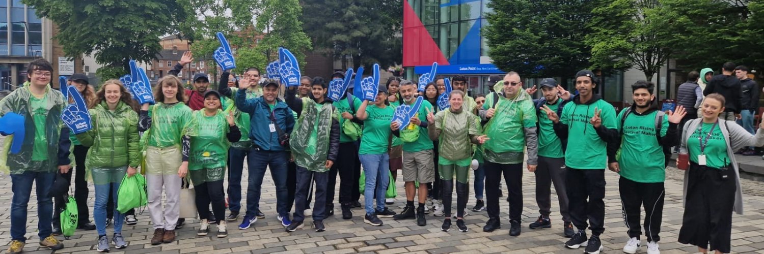 Luton Rising banner