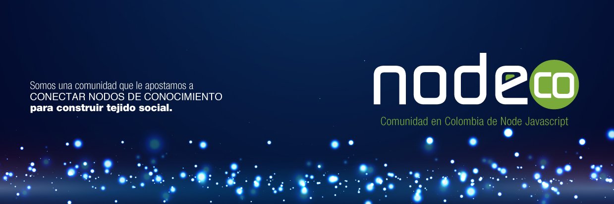 NodeCo - NodeJS Colombia + NodeJS Medellín banner
