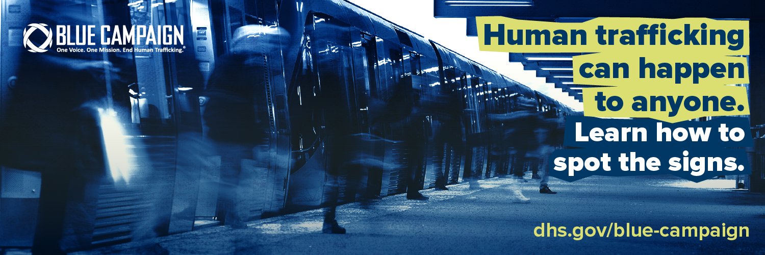 DHS Blue Campaign's banner