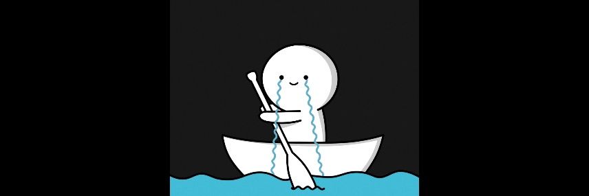 Life is hard when we have nothing banner