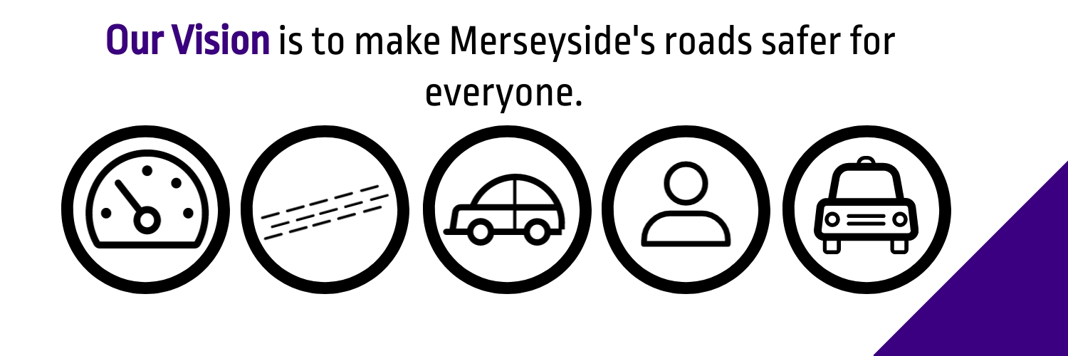 Merseyside Road Safety Partnership's banner