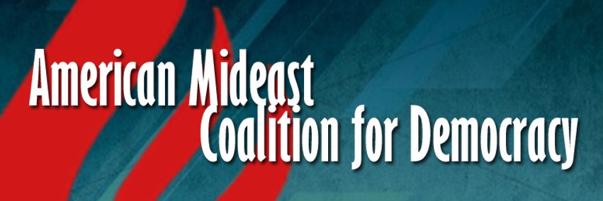 The American Mideast Coalition for Democracy, Inc. banner