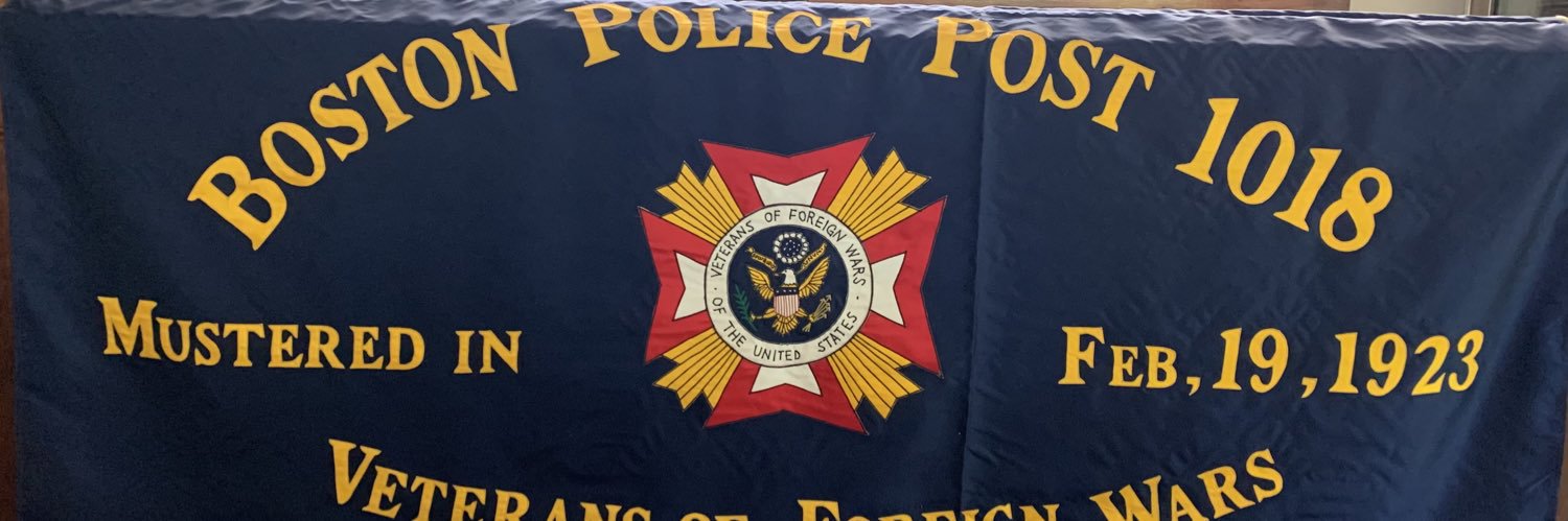Boston Police VFW Post 1018 banner
