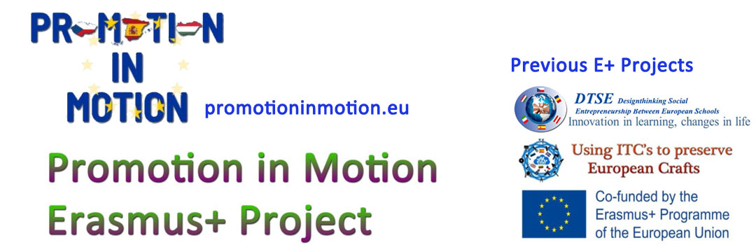 Promotion in Motion Erasmus Project banner