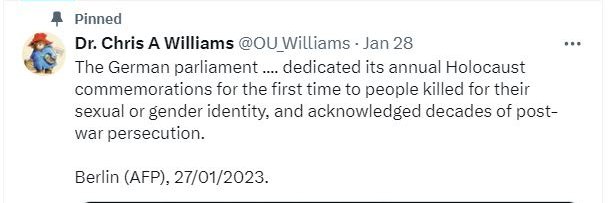 Dr. Chris A Williams, FRHS banner