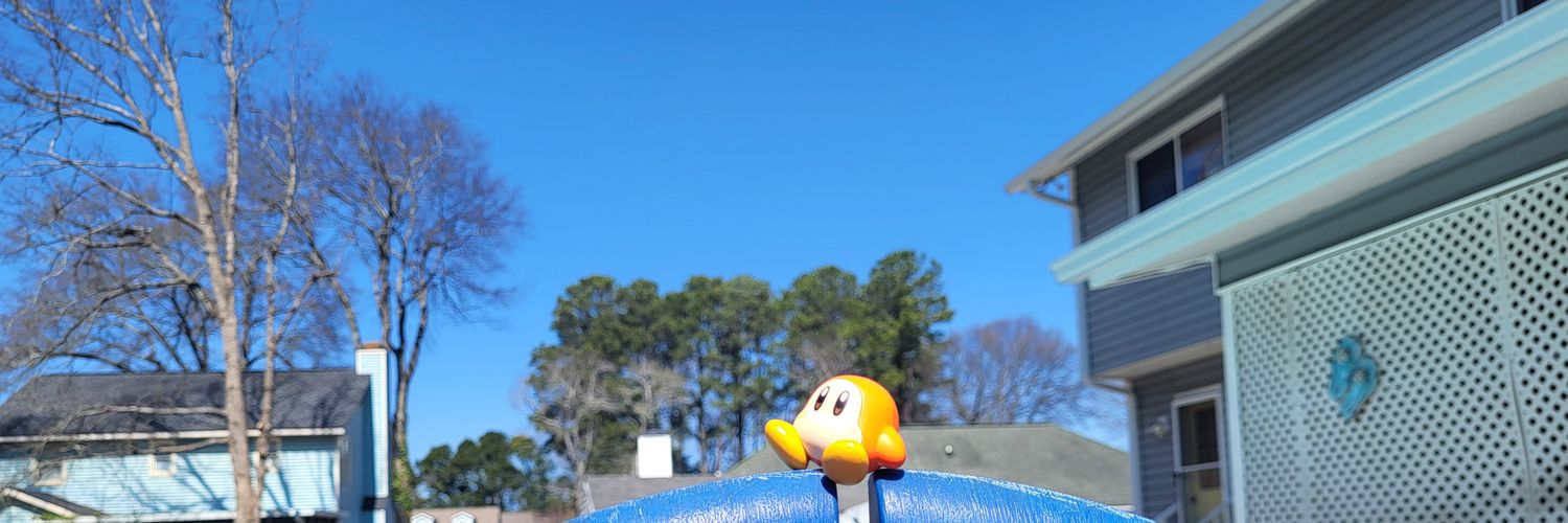 Just Kinda Here And 🏳️‍🌈⁷ banner