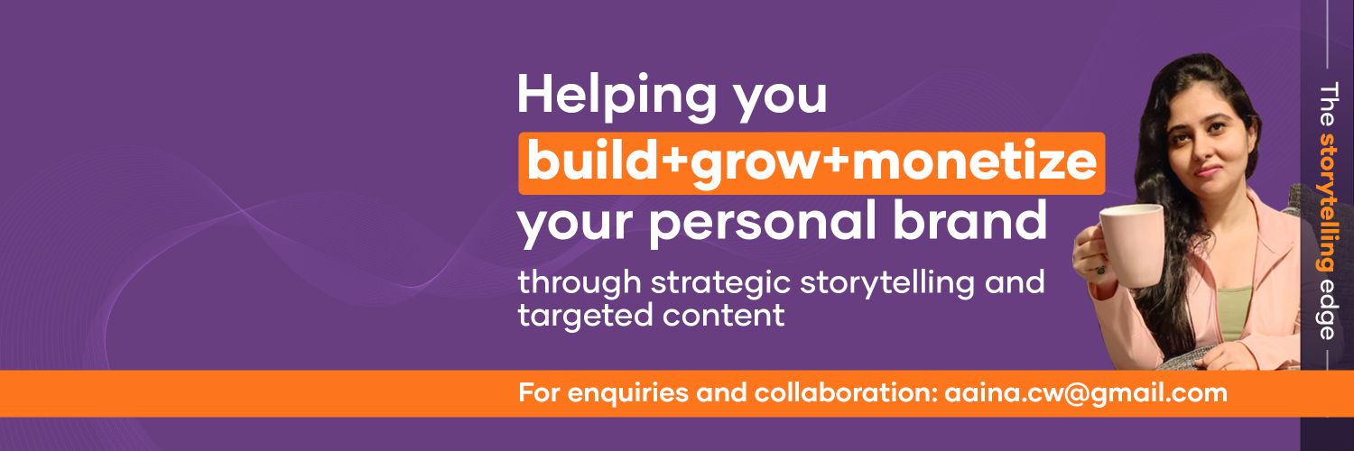 Aaina | Personal Brand Growth banner