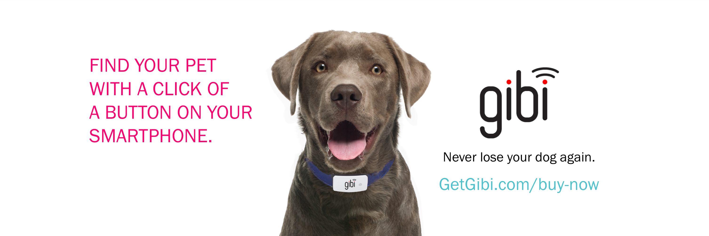 Gibi Pet GPS Tracking banner