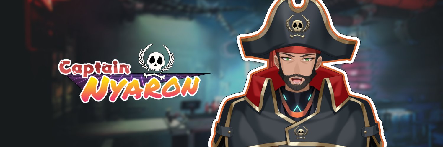 Captain Nyaron ☠️🪽 Space Pirate Vtuber banner