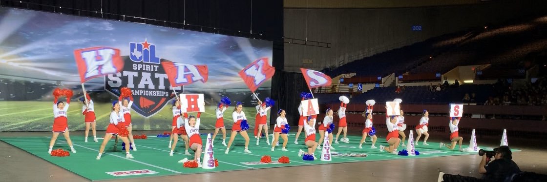 Jack C. Hays High School Cheerleading banner