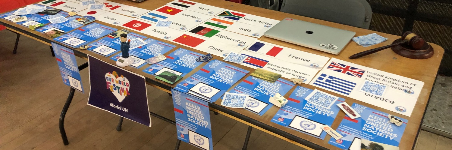 Keele Model United Nations Society 🇺🇳 banner