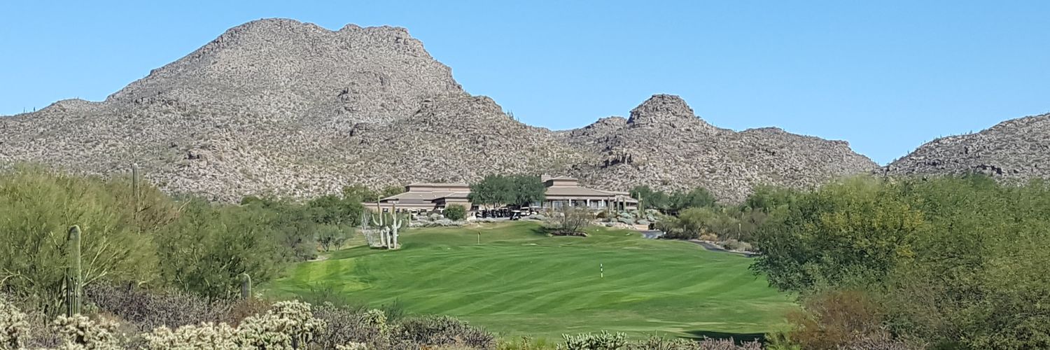 A Blue Golfer banner