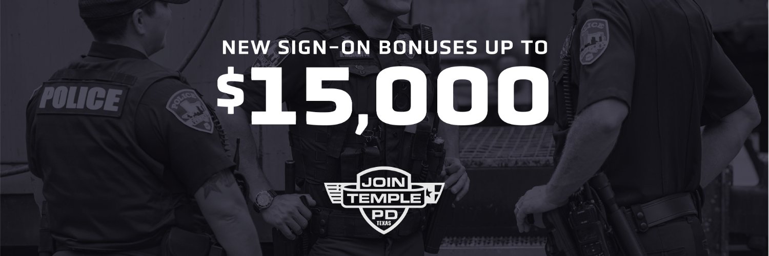 Temple Police Dept banner