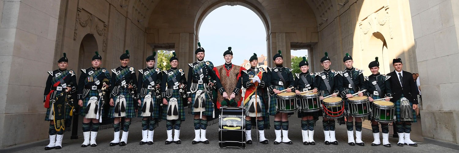 Friends of Campbell College Pipe Band banner