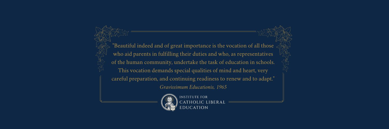 Institute for Catholic Liberal Education banner