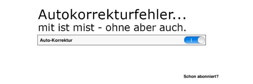 Autokorrekturfehler banner