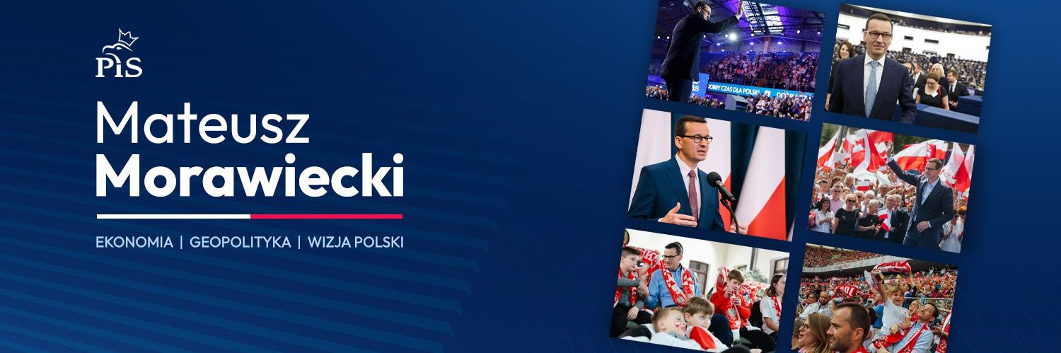 Mateusz Morawiecki's banner