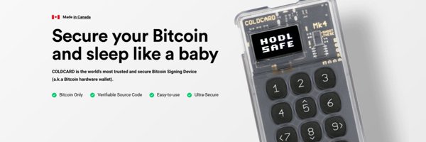 COLDCARDwallet Profile Banner