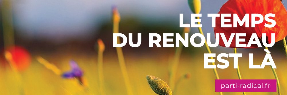 Parti Radical's banner