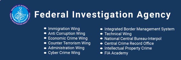 Federal Investigation Agency - FIA Profile Banner