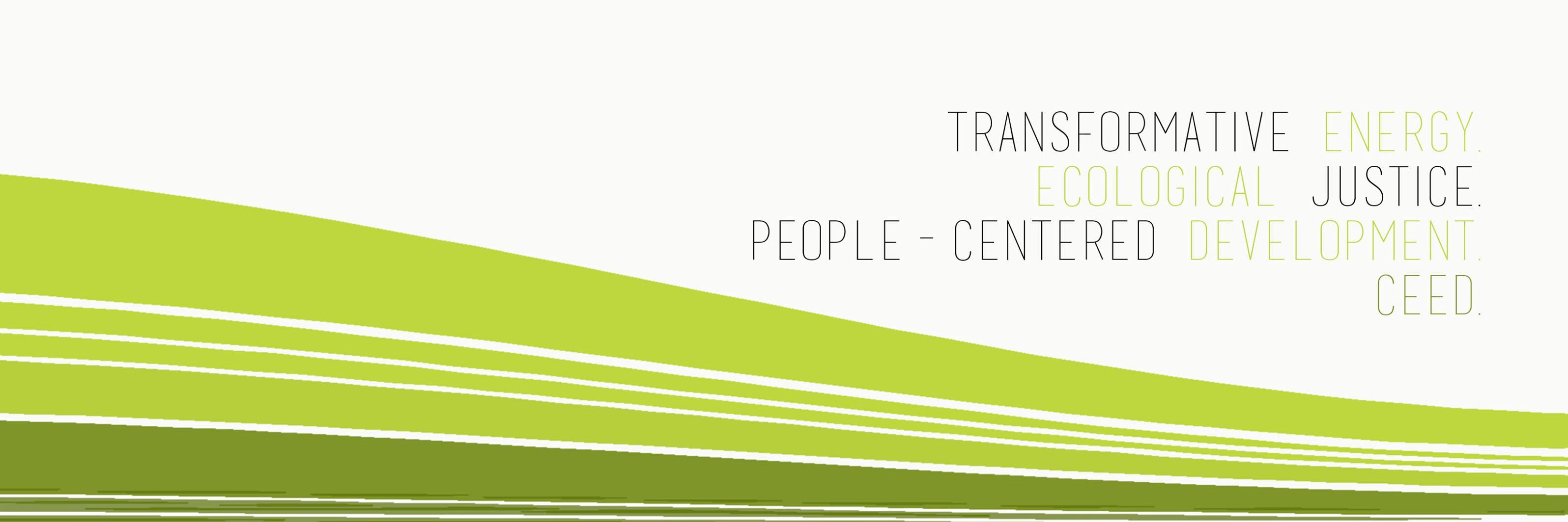 Center for Energy, Ecology, and Development banner