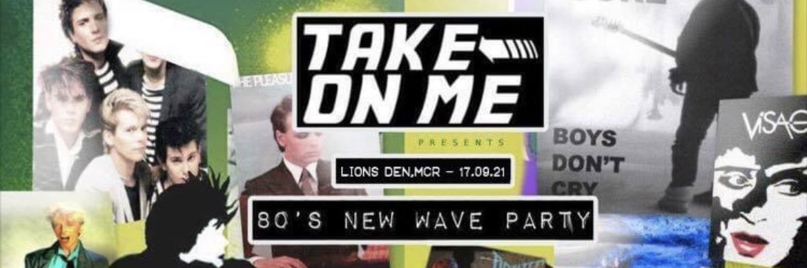 Take On Me Club Night banner