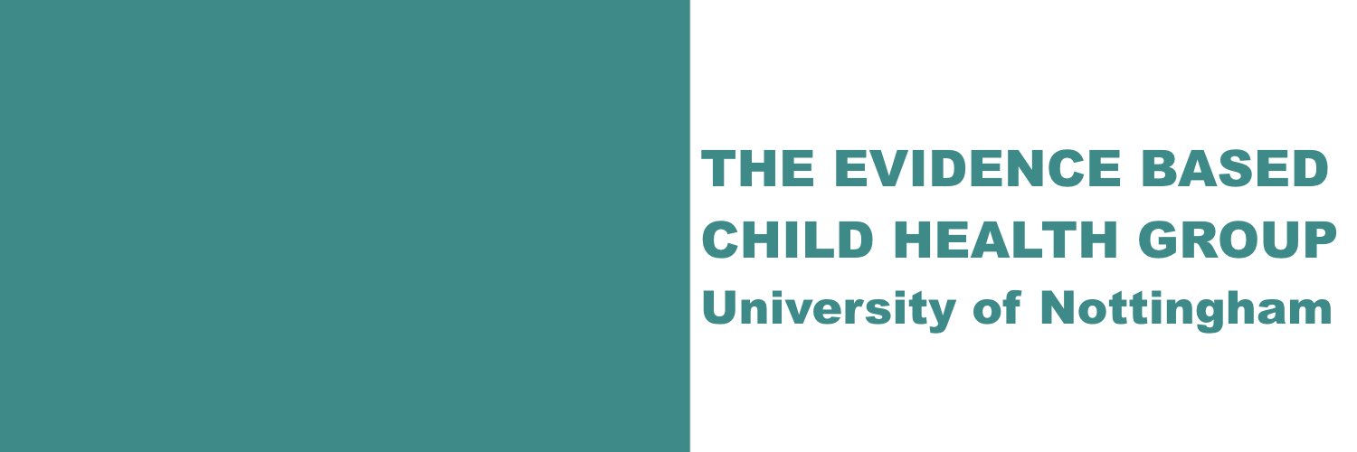 Evidence Based Child Health banner