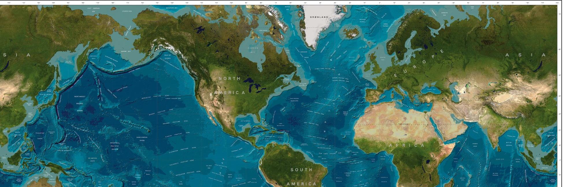 GEBCO bathymetry banner