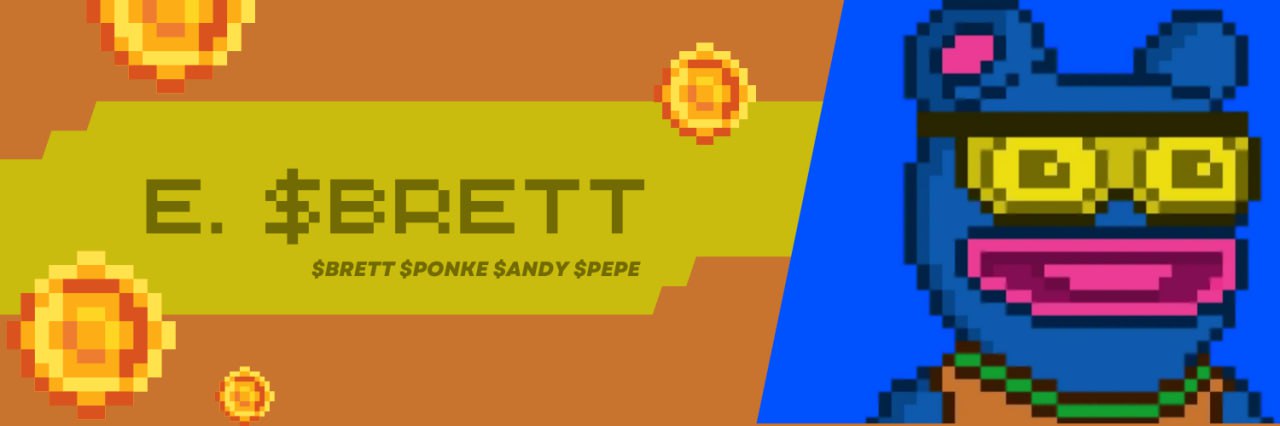 E. $BRETT banner