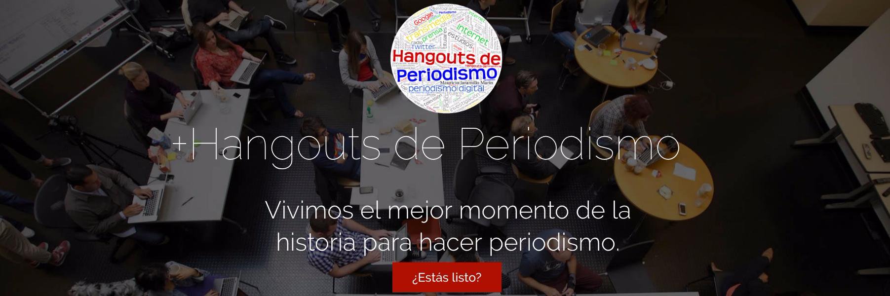 Hangouts de Periodismo banner