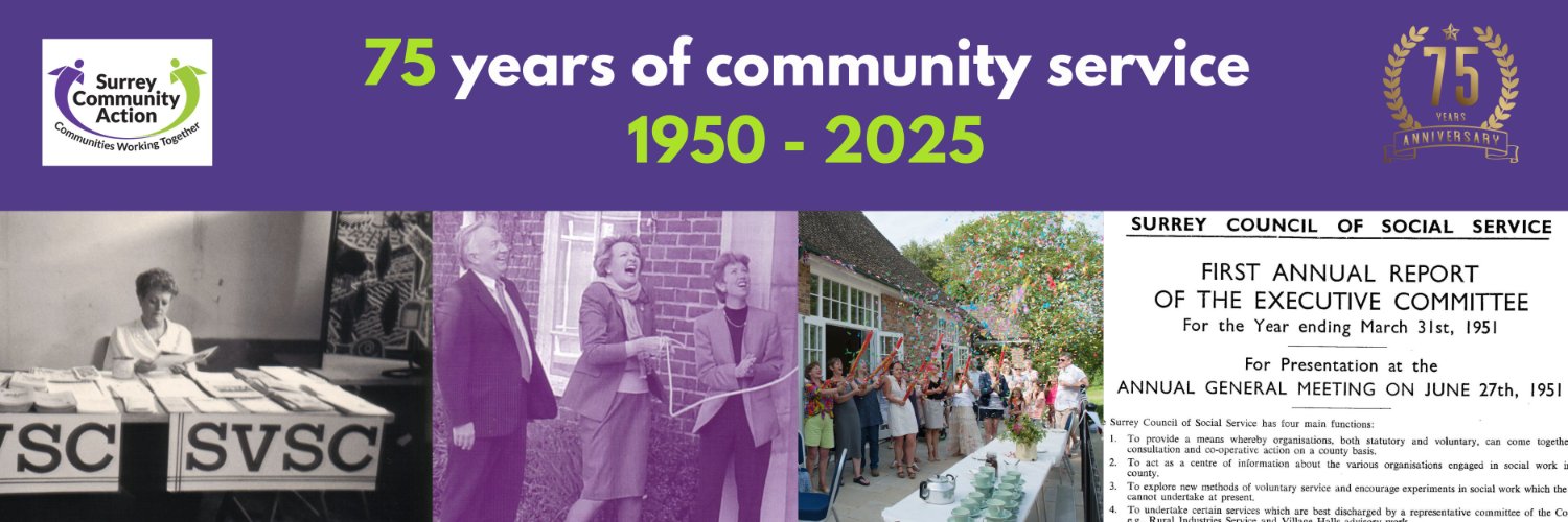 Surrey Community Action banner
