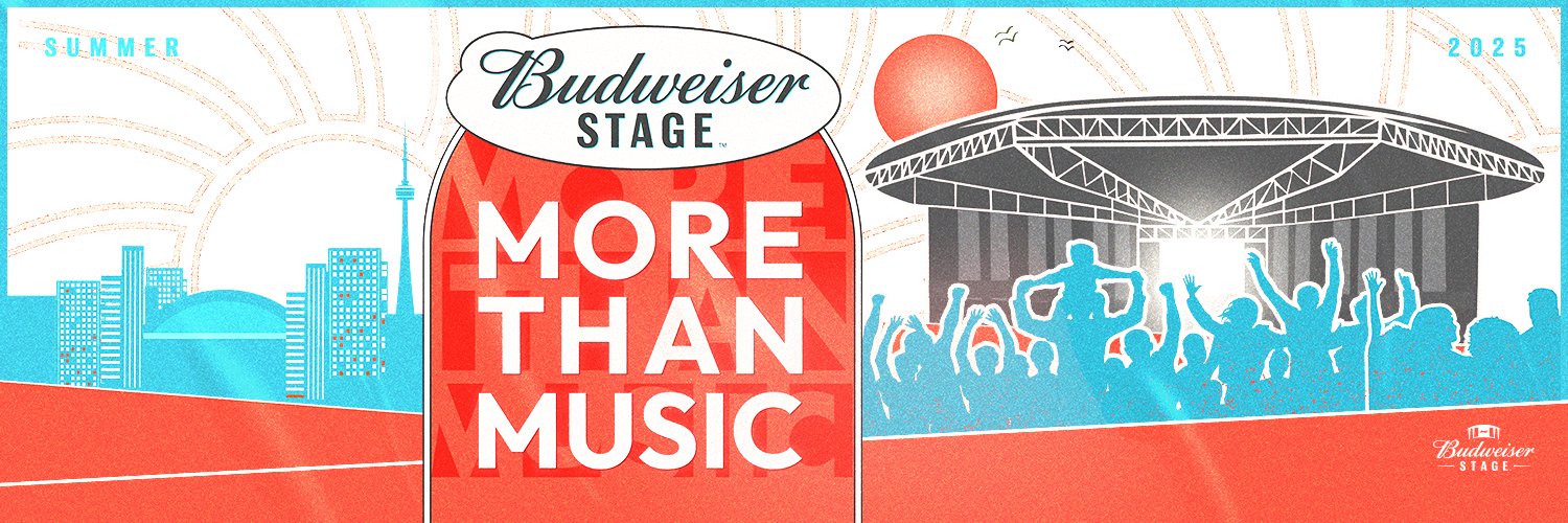 Budweiser Stage's banner
