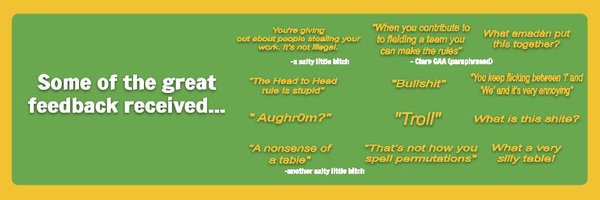 GAALeagueTables Profile Banner