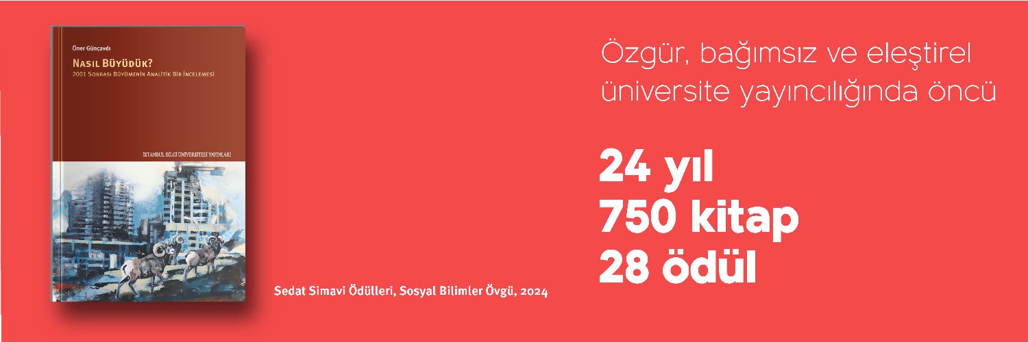 İstanbul Bilgi Üniversitesi Yayınları banner