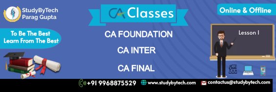 StudyByTech - Best CA Classes banner