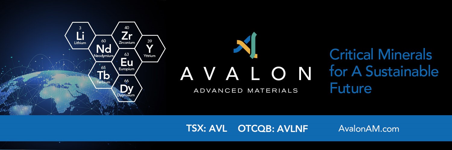 Avalon Advanced Materials banner