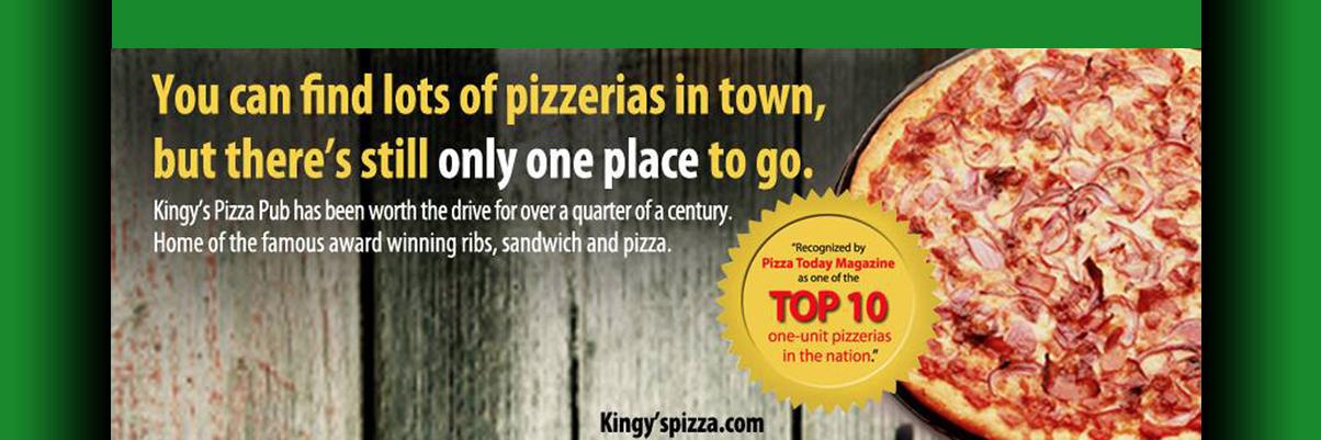 KINGYS PIZZA banner