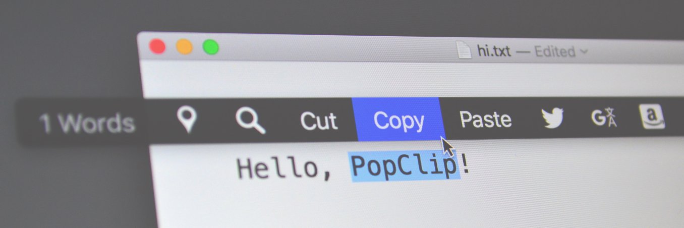 PopClip for Mac banner