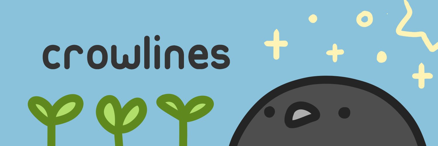Crow 🌱 join me on Bsky banner