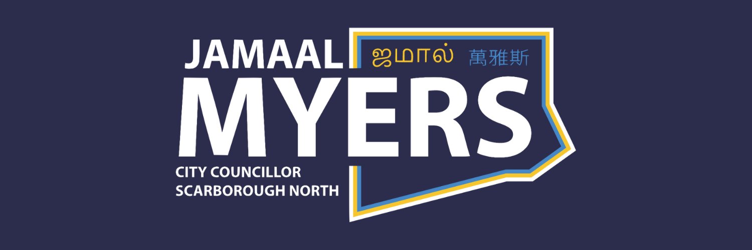 Councillor Jamaal Myers's banner