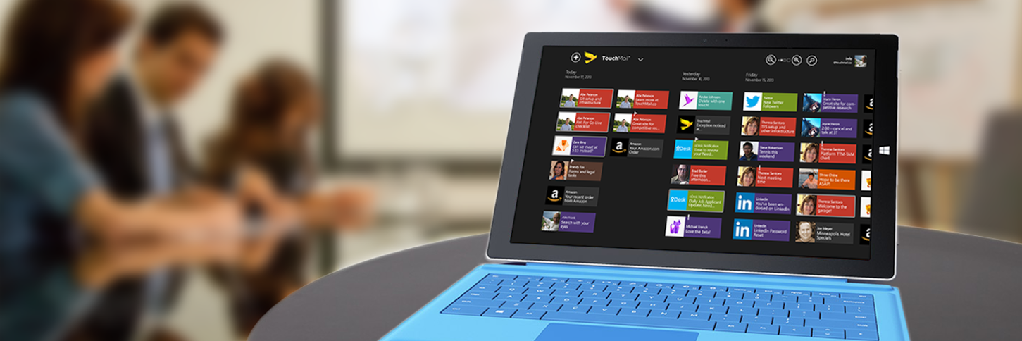 TouchMail's profile banner image
